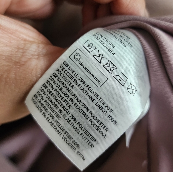 H&M Oversized Double Breasted Blazer Dusty Rose Contemporary Business Casual XL - Picture 10 of 11